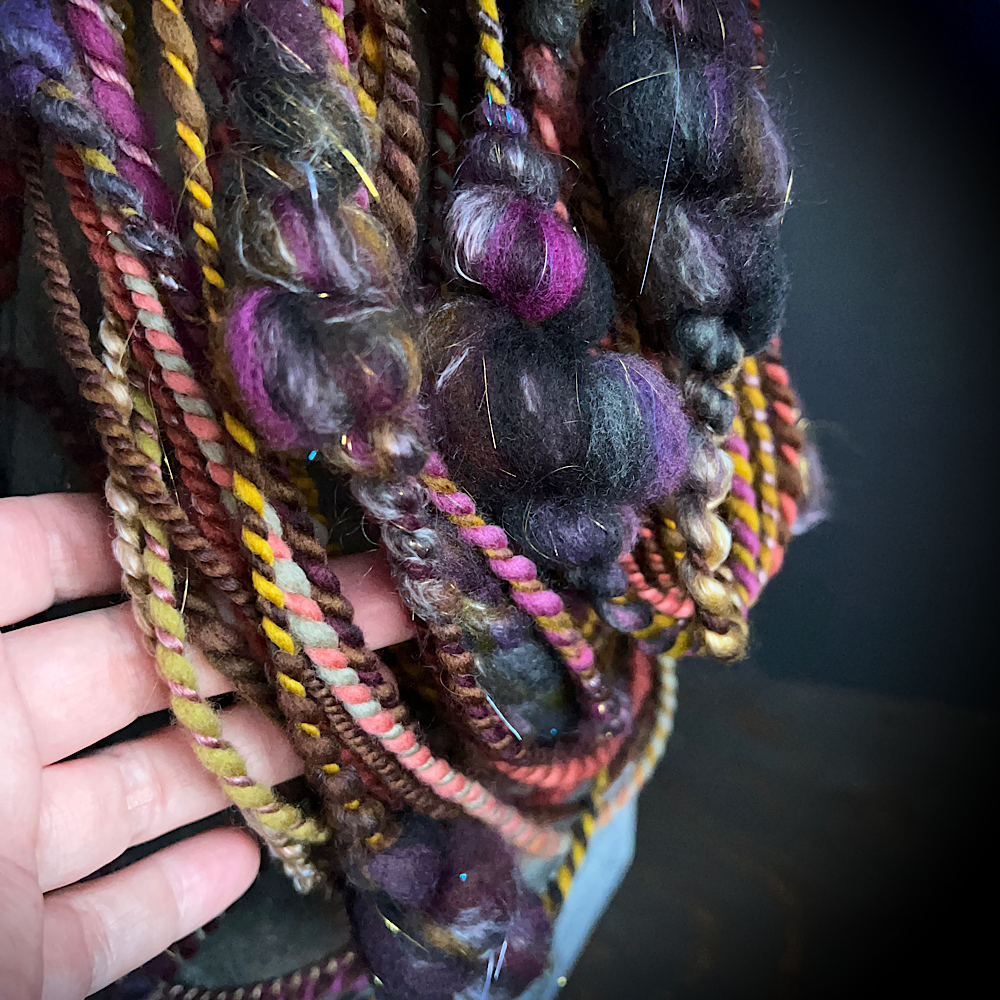 Hand spun art yarn