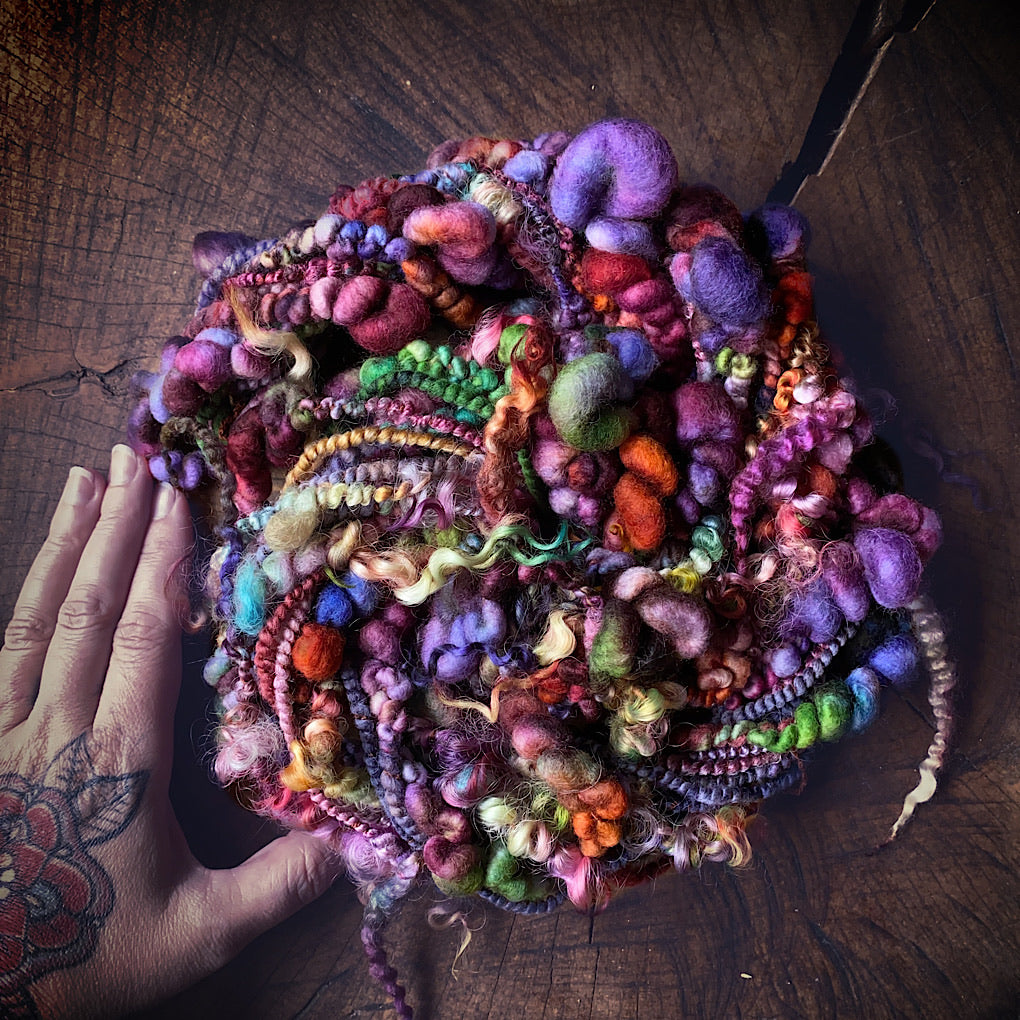 Legend of fall Luxurious one-of-a-kind art yarn