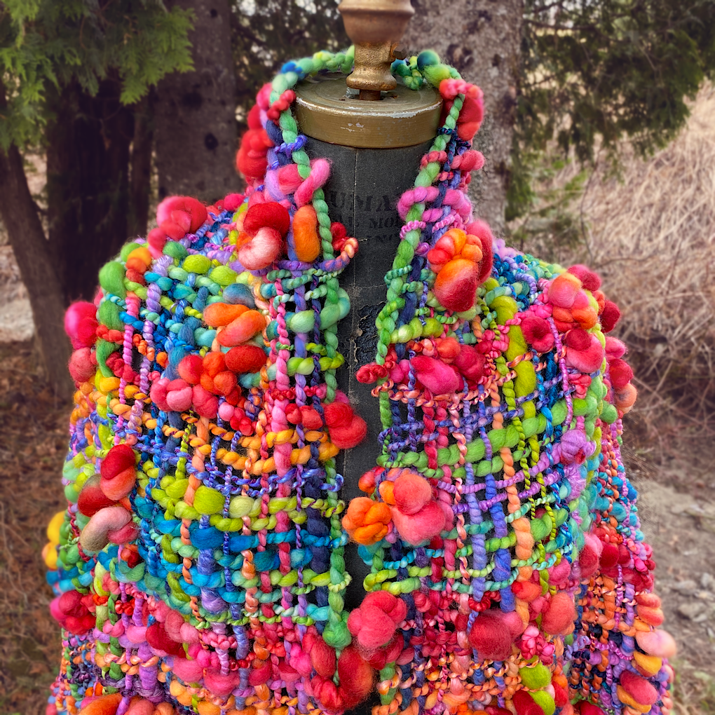 Over the Rainbow shawl