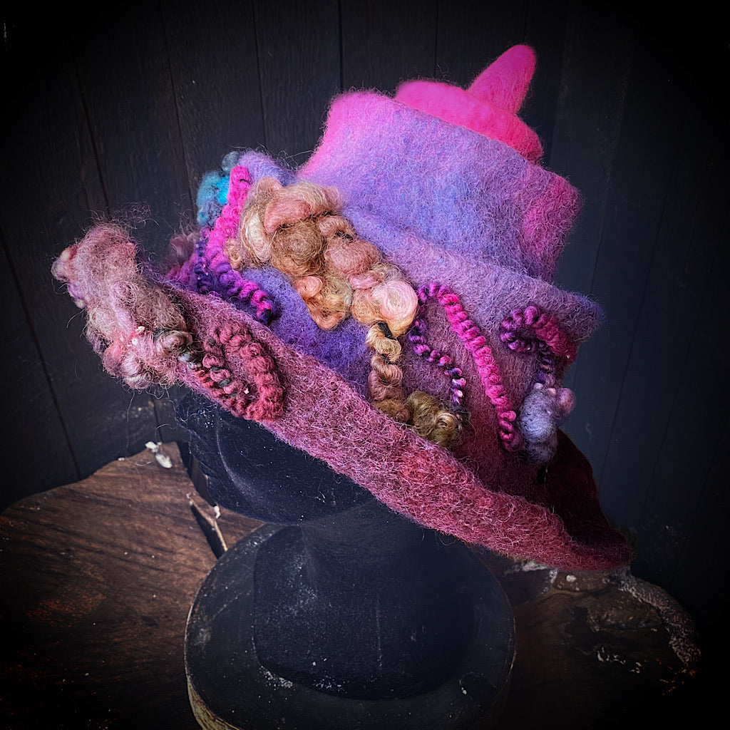 Swirl Felted hat