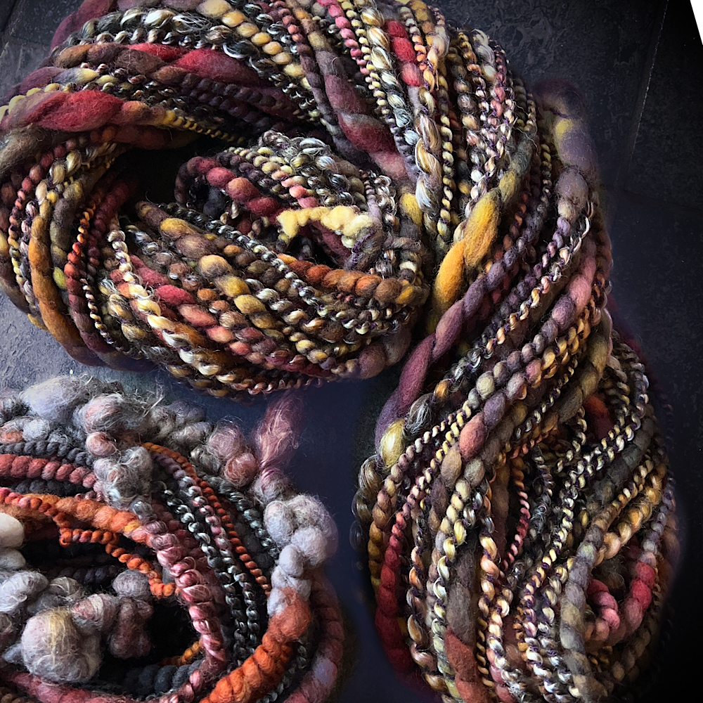 Ambre Smoke - large set of jumbo art yarn 11 oz