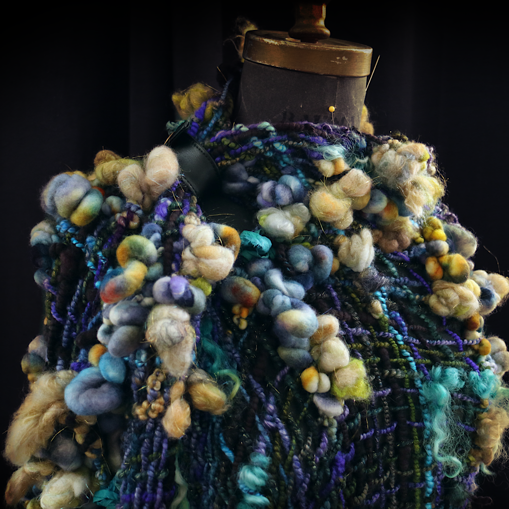 Nuit étoilée merino silk Shawl