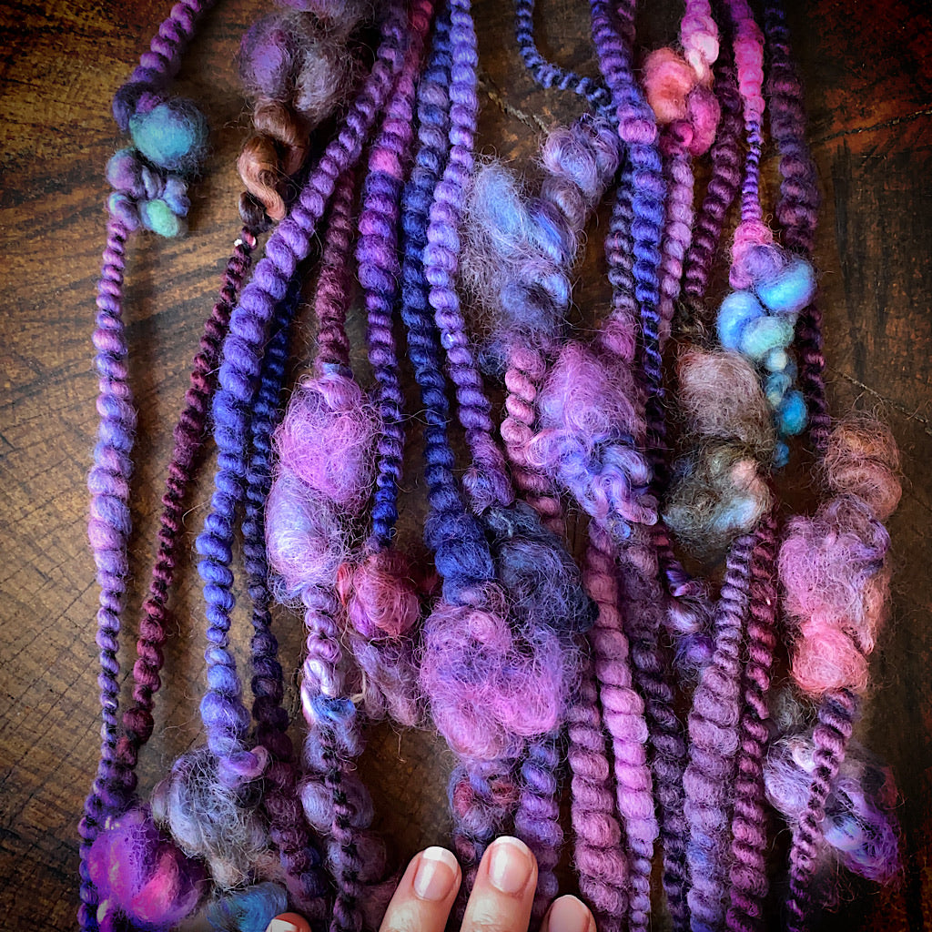 Purple Heart 2 Art yarn