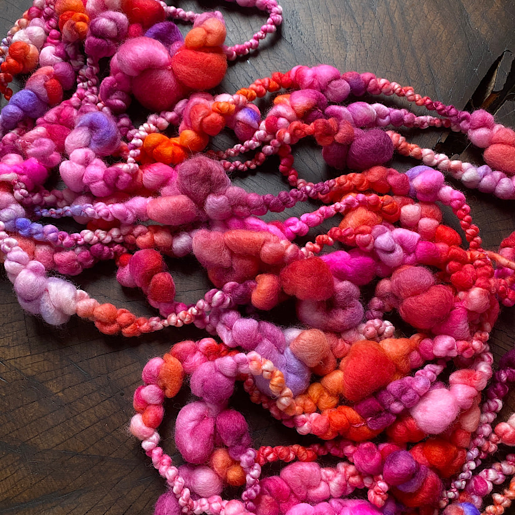 Le temps des fraises- Jumbo boucle Art yarn