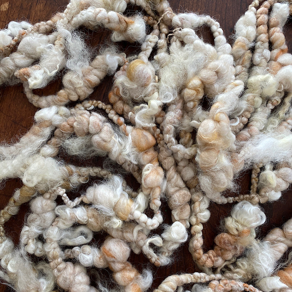 Maple butter Jumbo boucle Art yarn