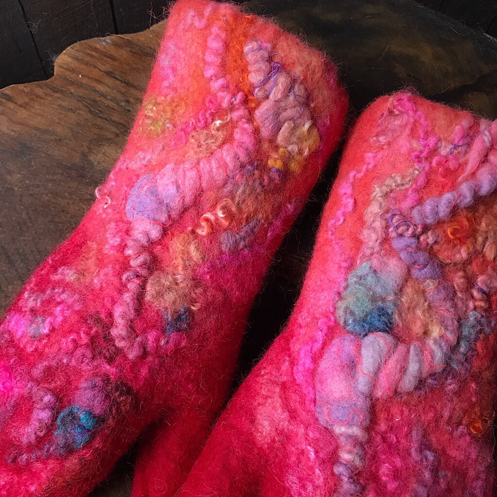 Felted mittens