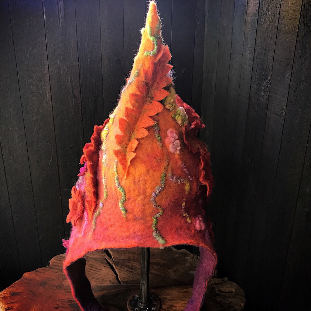 Fairy felted hood