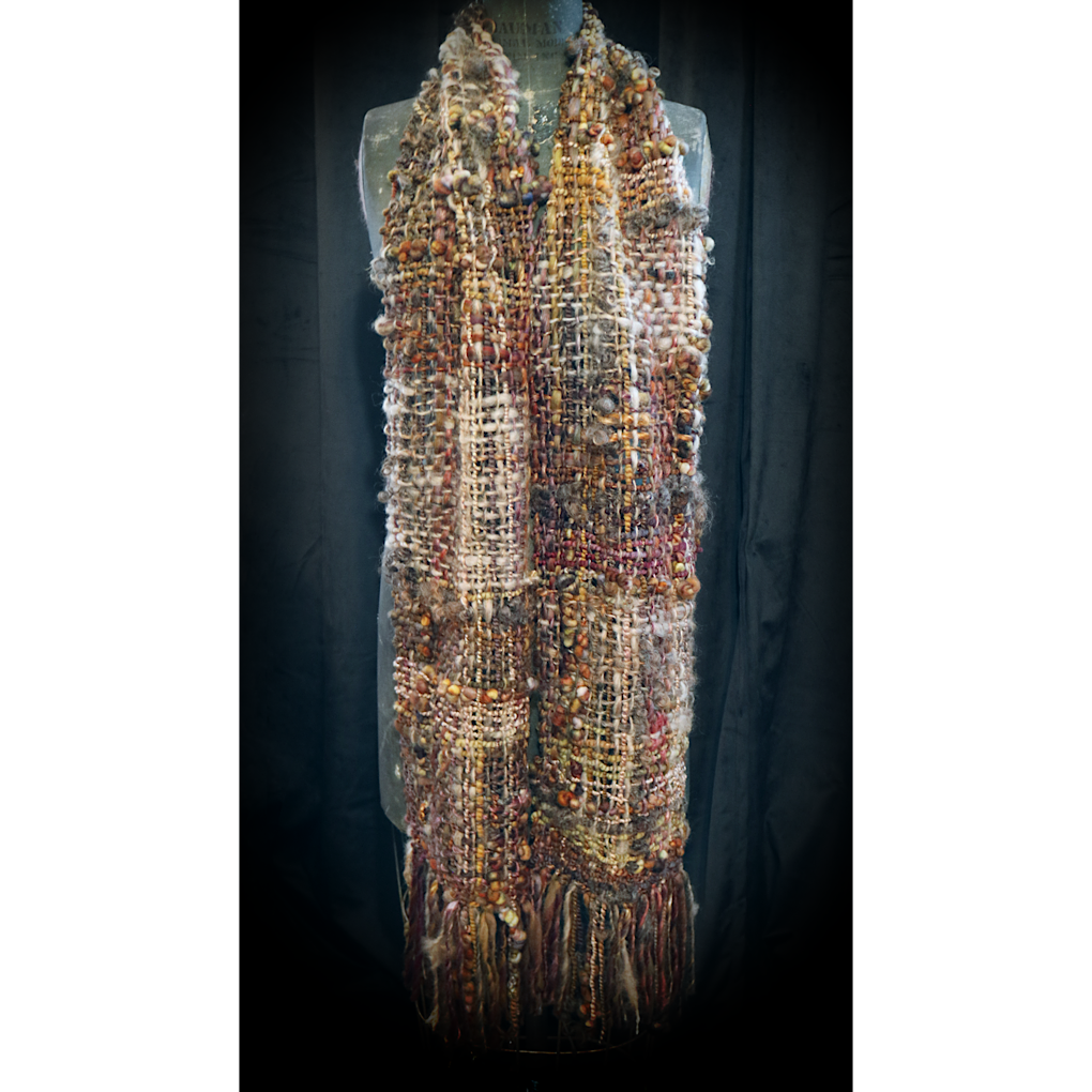 Scarf - Birch wood - merino silk tencel