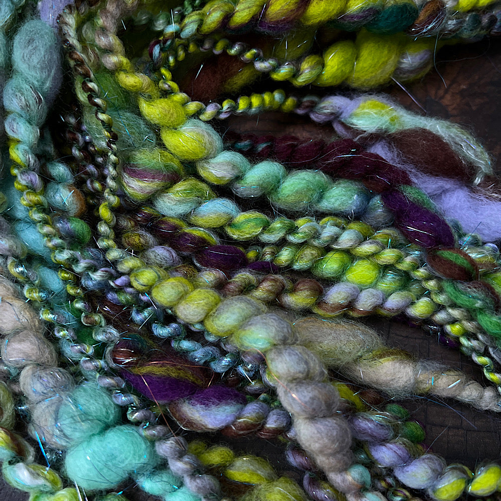 Fluffy spiral in mint green