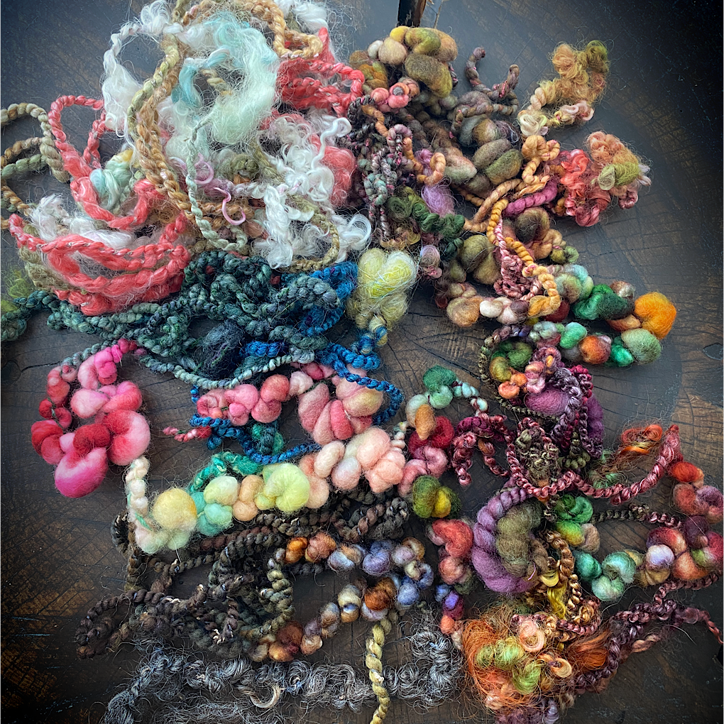 Art yarns weaving waste lot