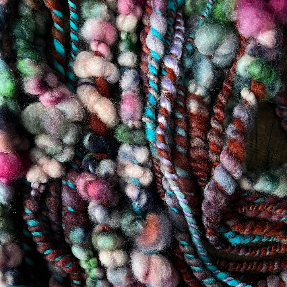 Behind shadows - art yarn