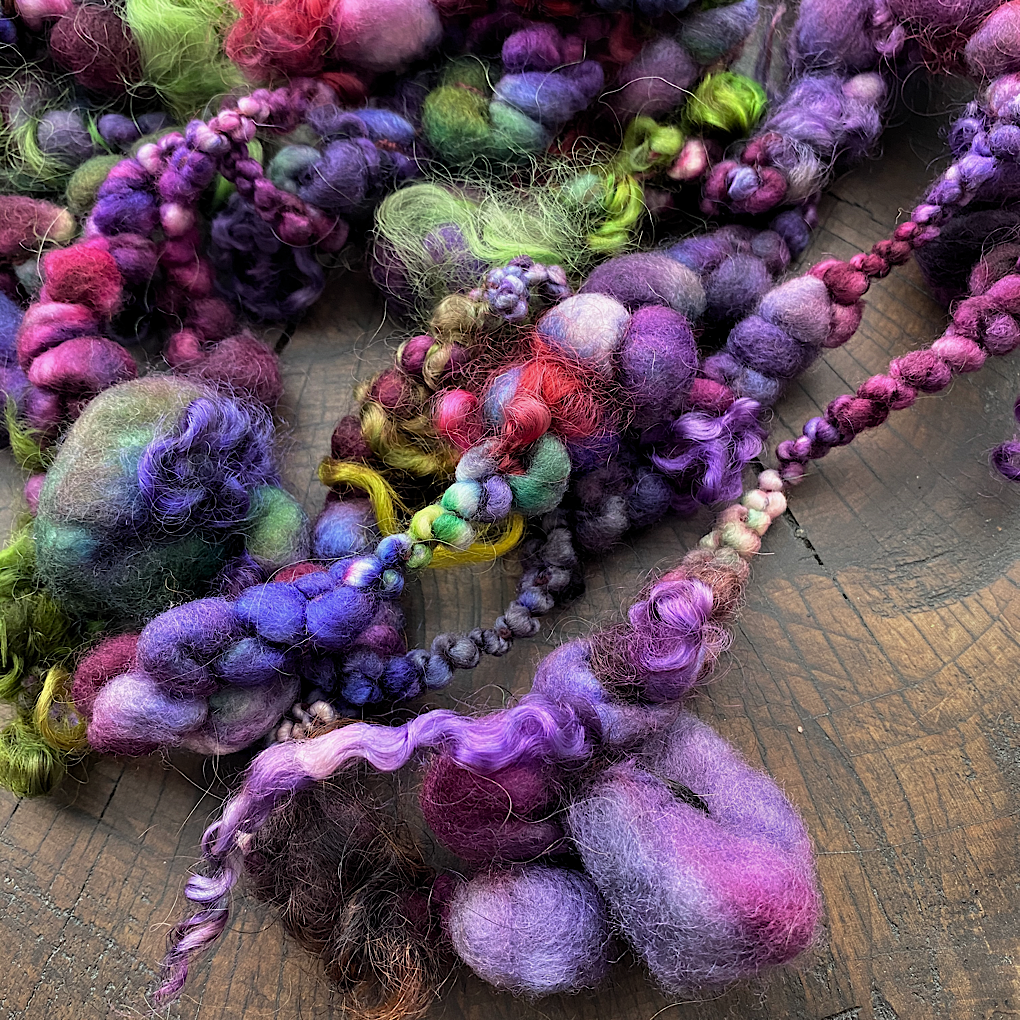 Nocturne Jumbo boucle art yarn with locks