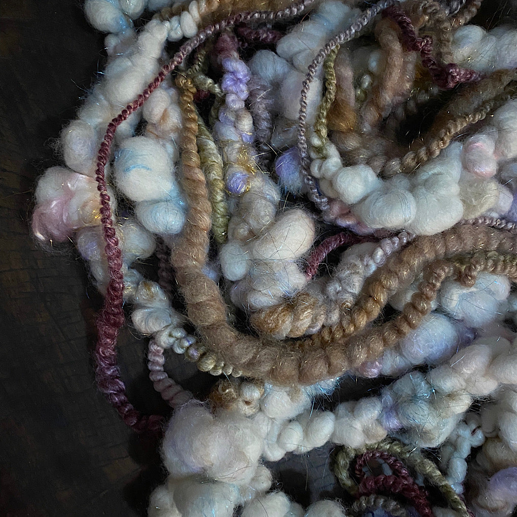 Golden Snow  art yarn