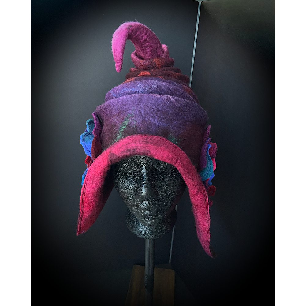 Fairy felted hood