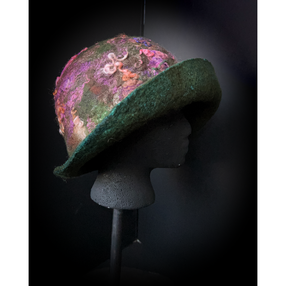 Felted cloche hat- 24”
