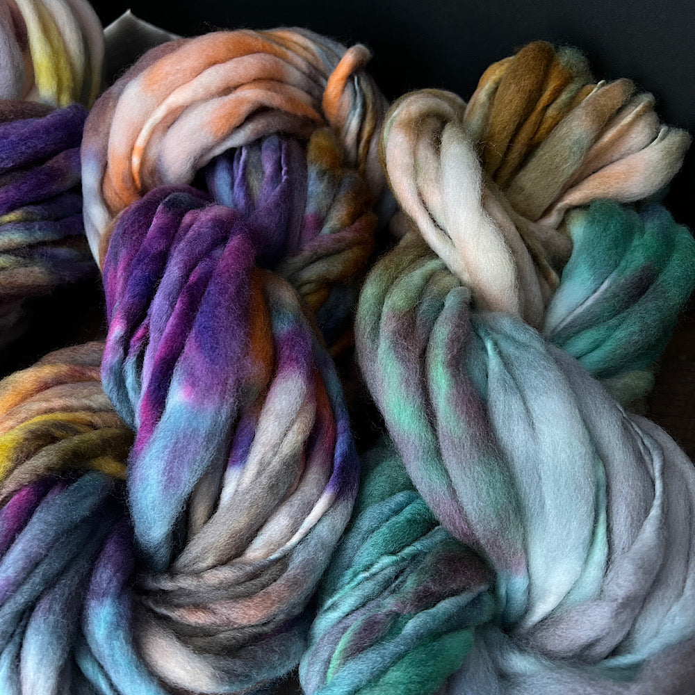 Fluffy yarn set of 3 skeins