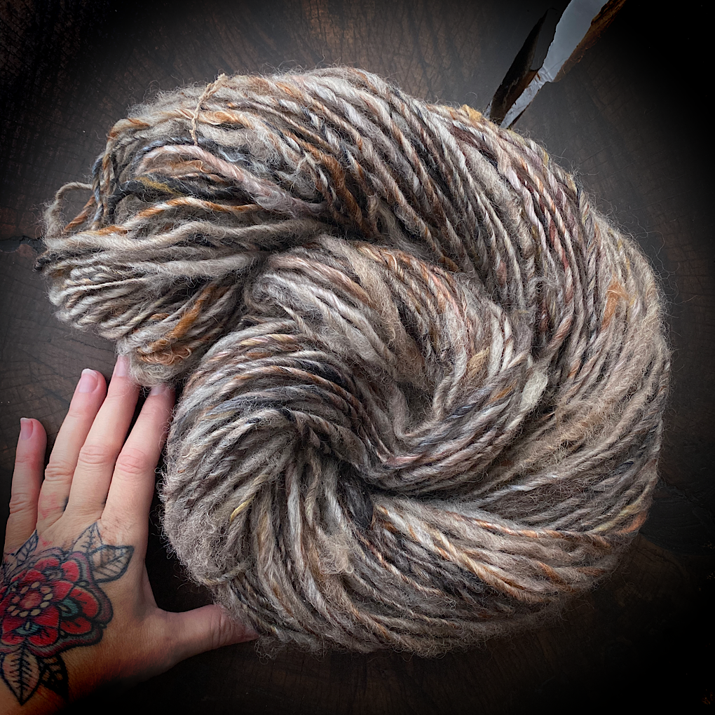Praline - hand spun yarn