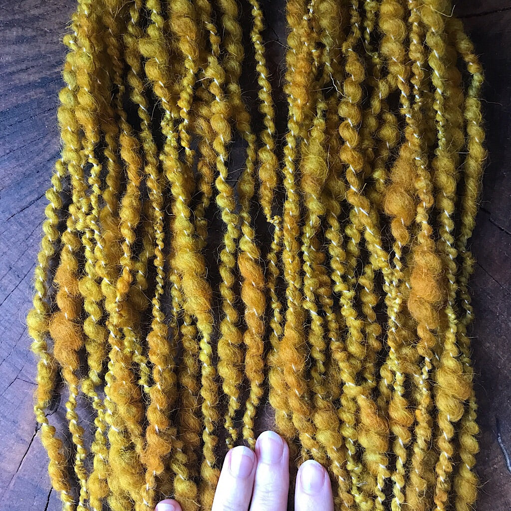 Mustard weaving yarn