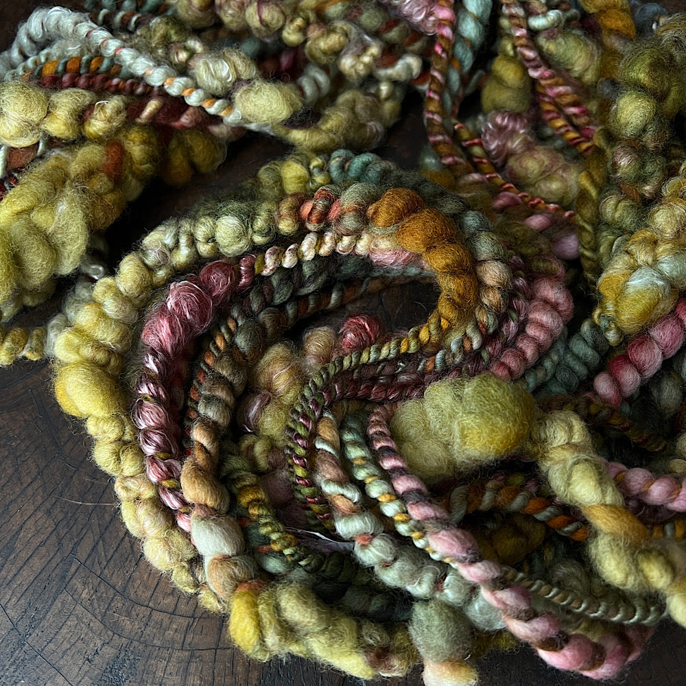 Woodland ferns art yarn