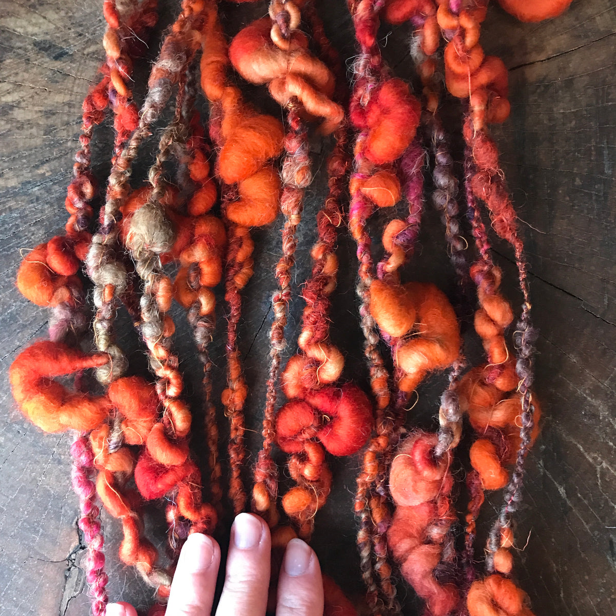 Orange art yarn 100g 11y - Mynoush