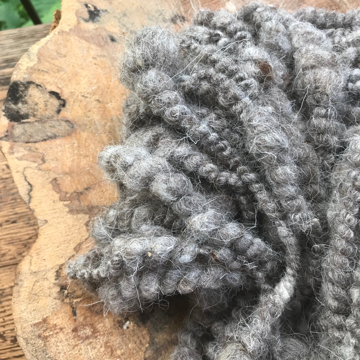Super chunky grey eco wool yarn 140 grams 24 yards - Mynoush
