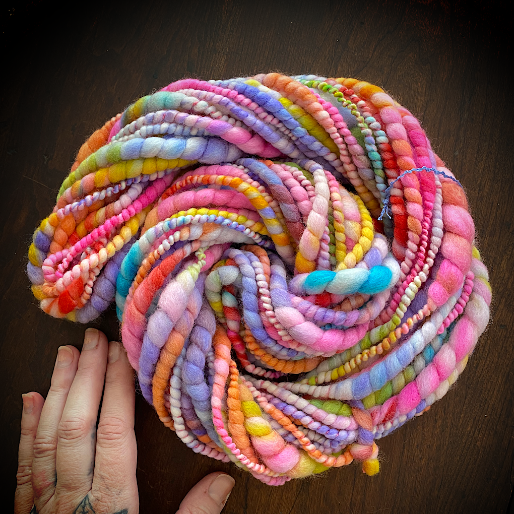 Over the rainbow merino knitting yarn