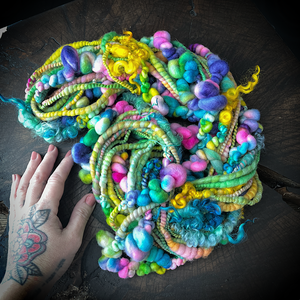 Sunblast  - bubbly art yarn