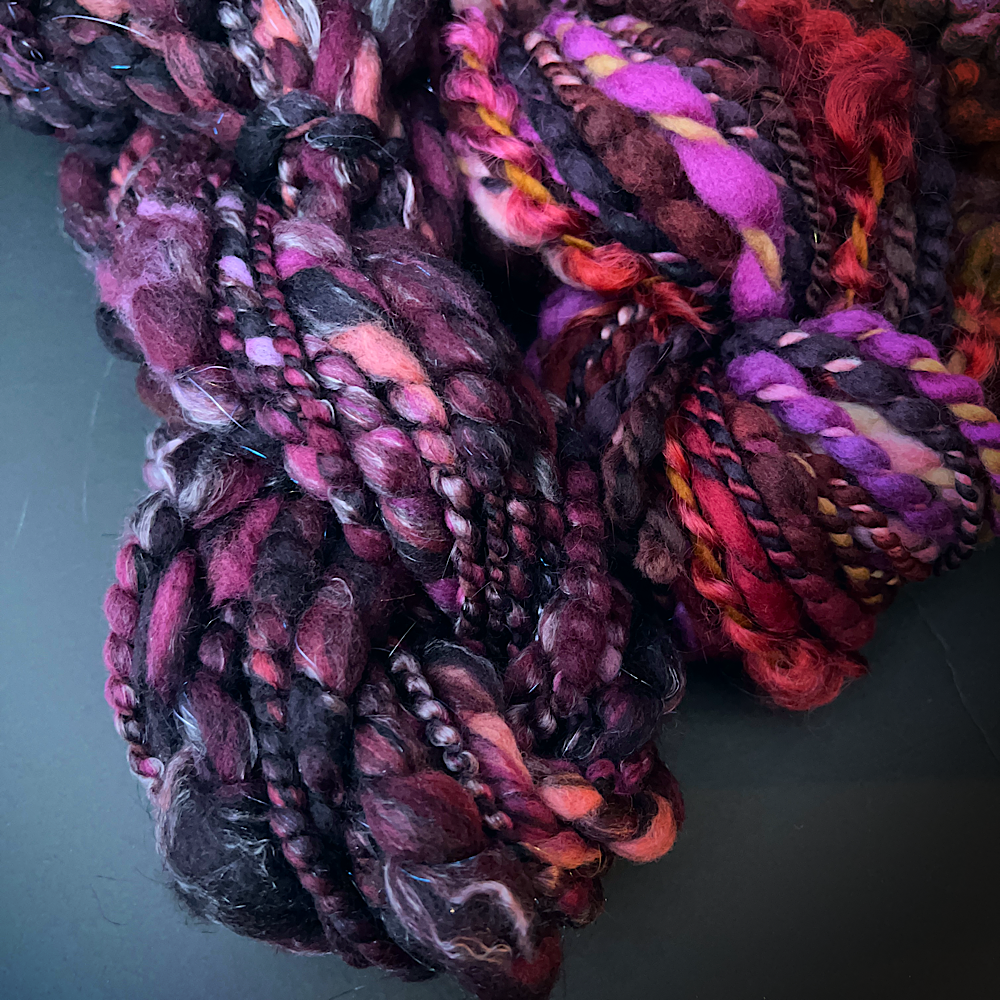 Large Art yarns kit for weaving