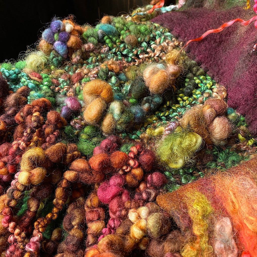 Woodland felted collar