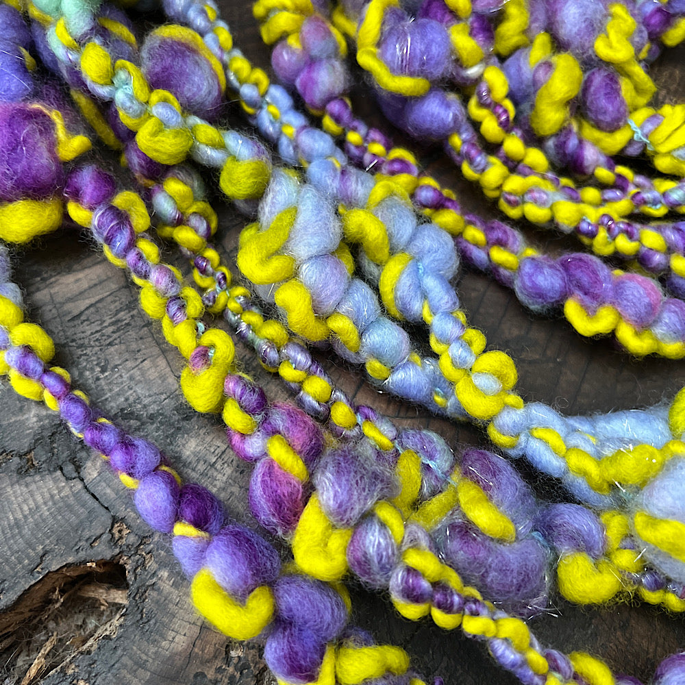 Lavender burst weaving art yarn
