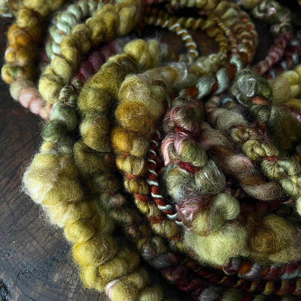 Woodland ferns art yarn