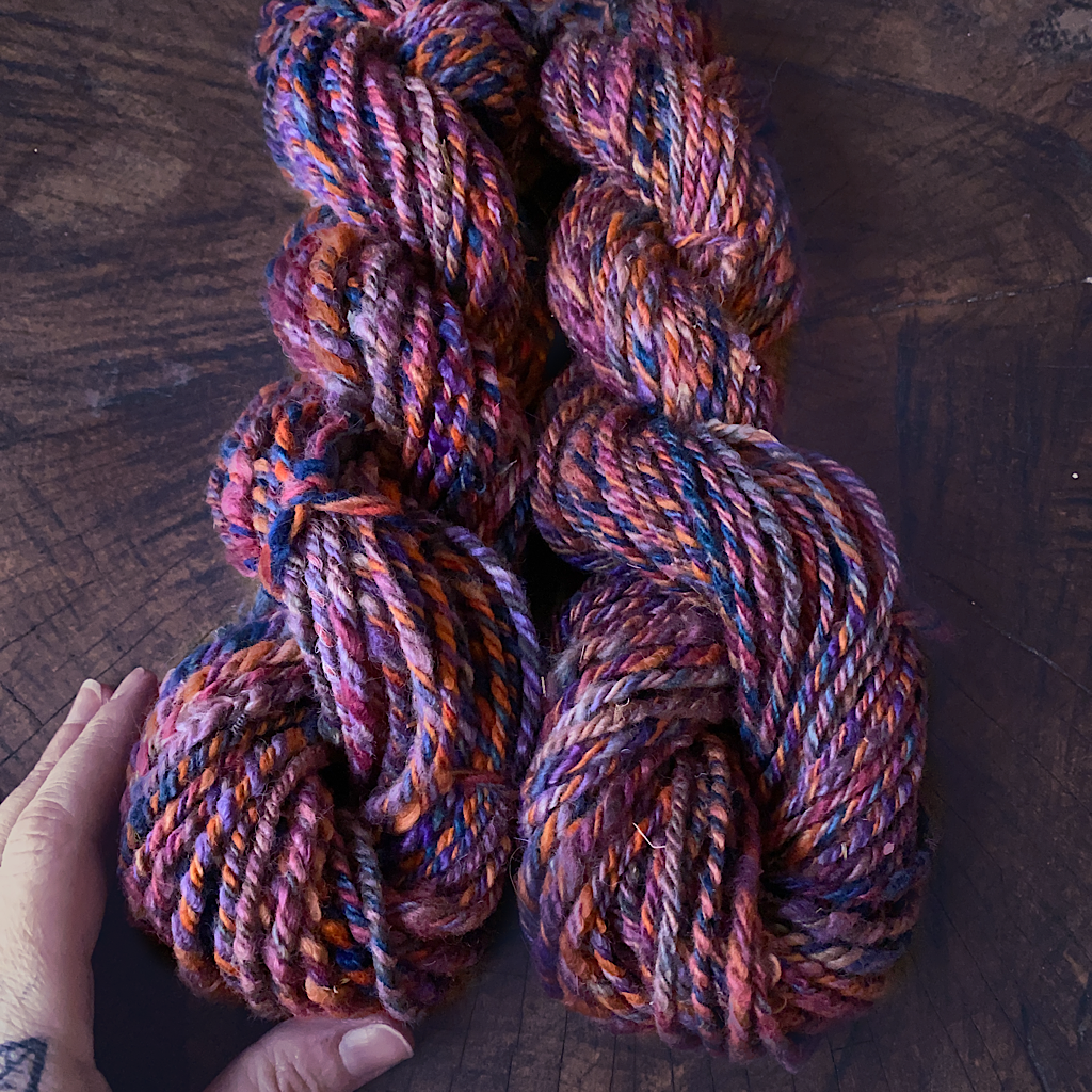 Hand spun alpaca yarn 11