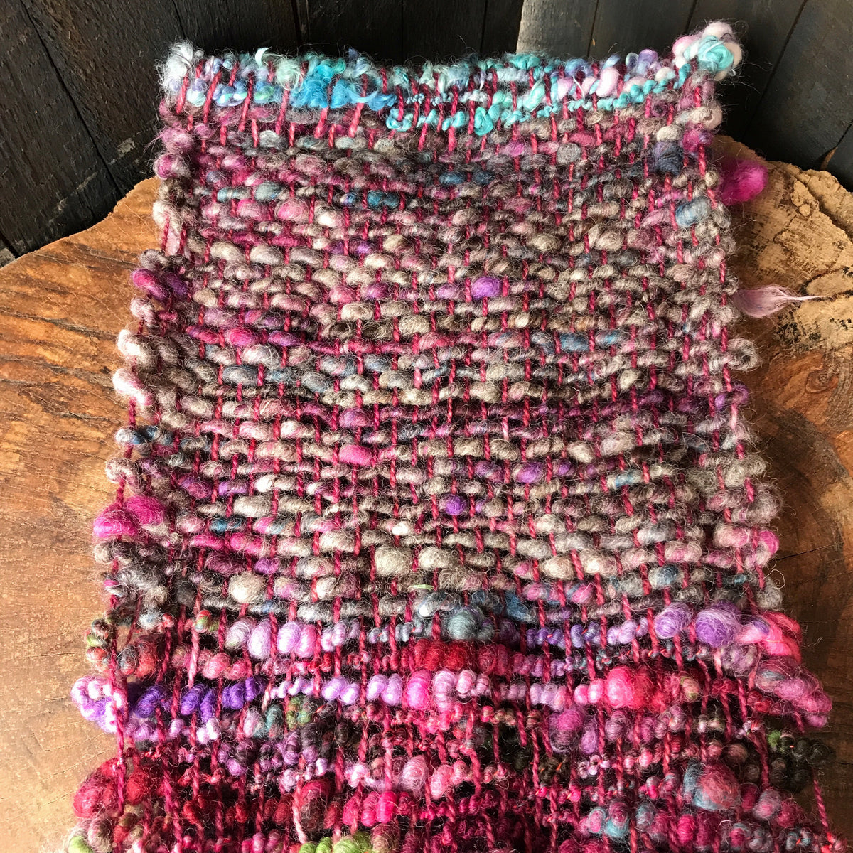 Charcoal scarf 100% Wool - Foulard  100% laine gris charcoal - Mynoush