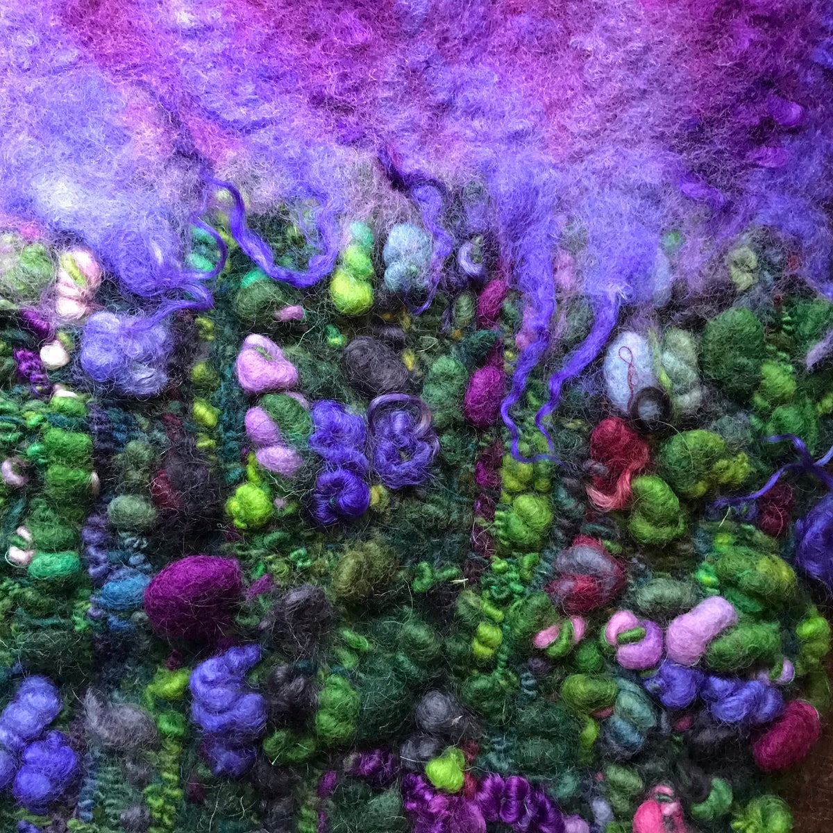 Green GIANT fairy hat | hand woven and felted Hooded hat - Mynoush