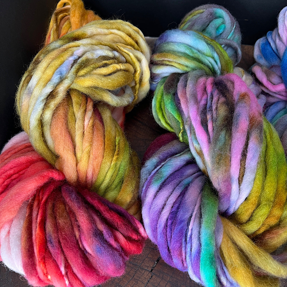 Fluffy yarn set of 3 skeins