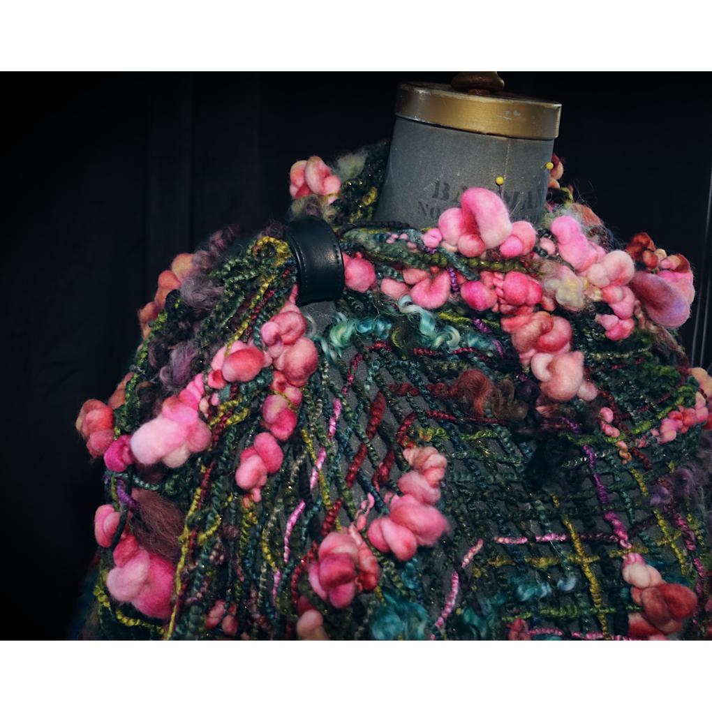 Kiss from a Rose 2 merino silk Shawl