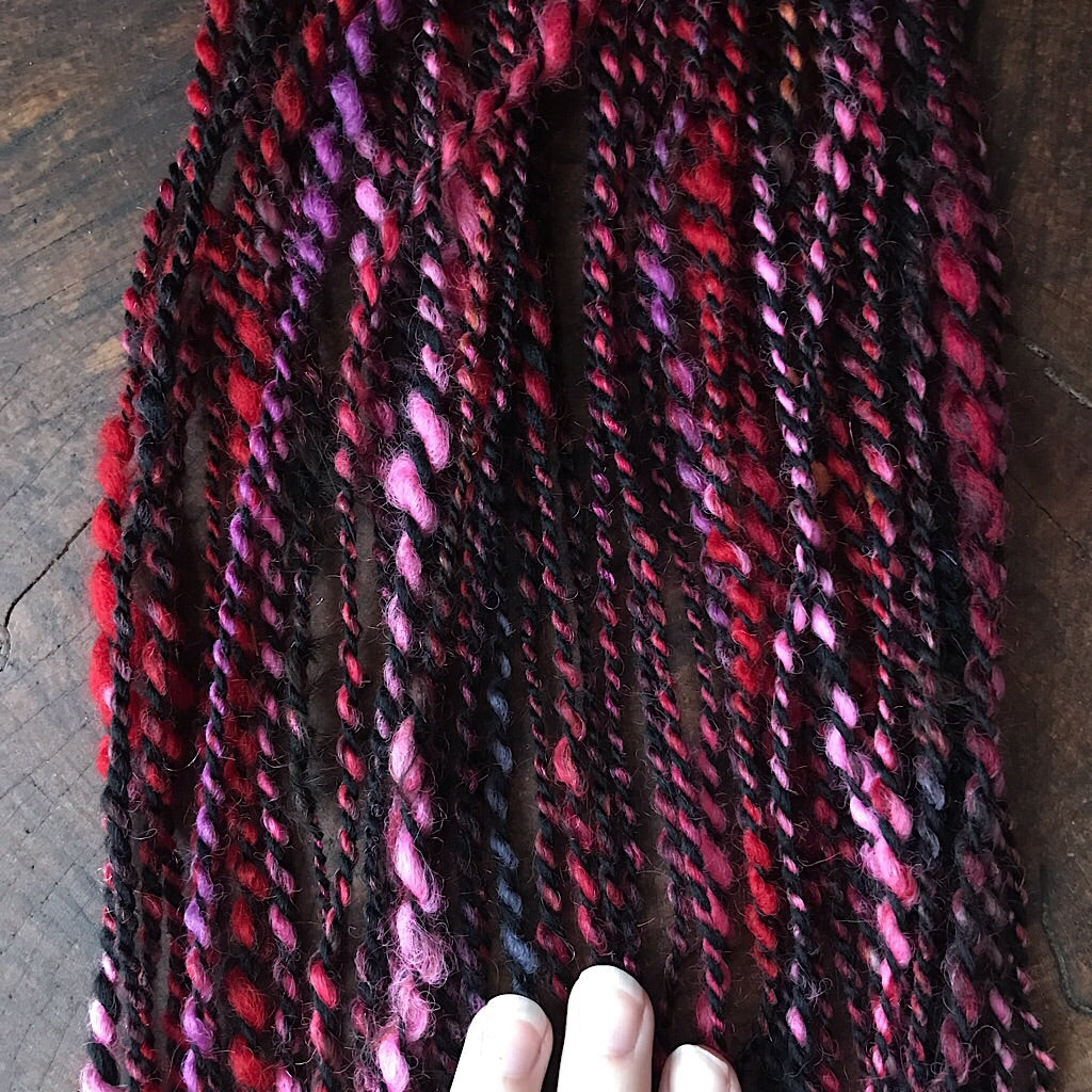 Vampire Hand spun yarn