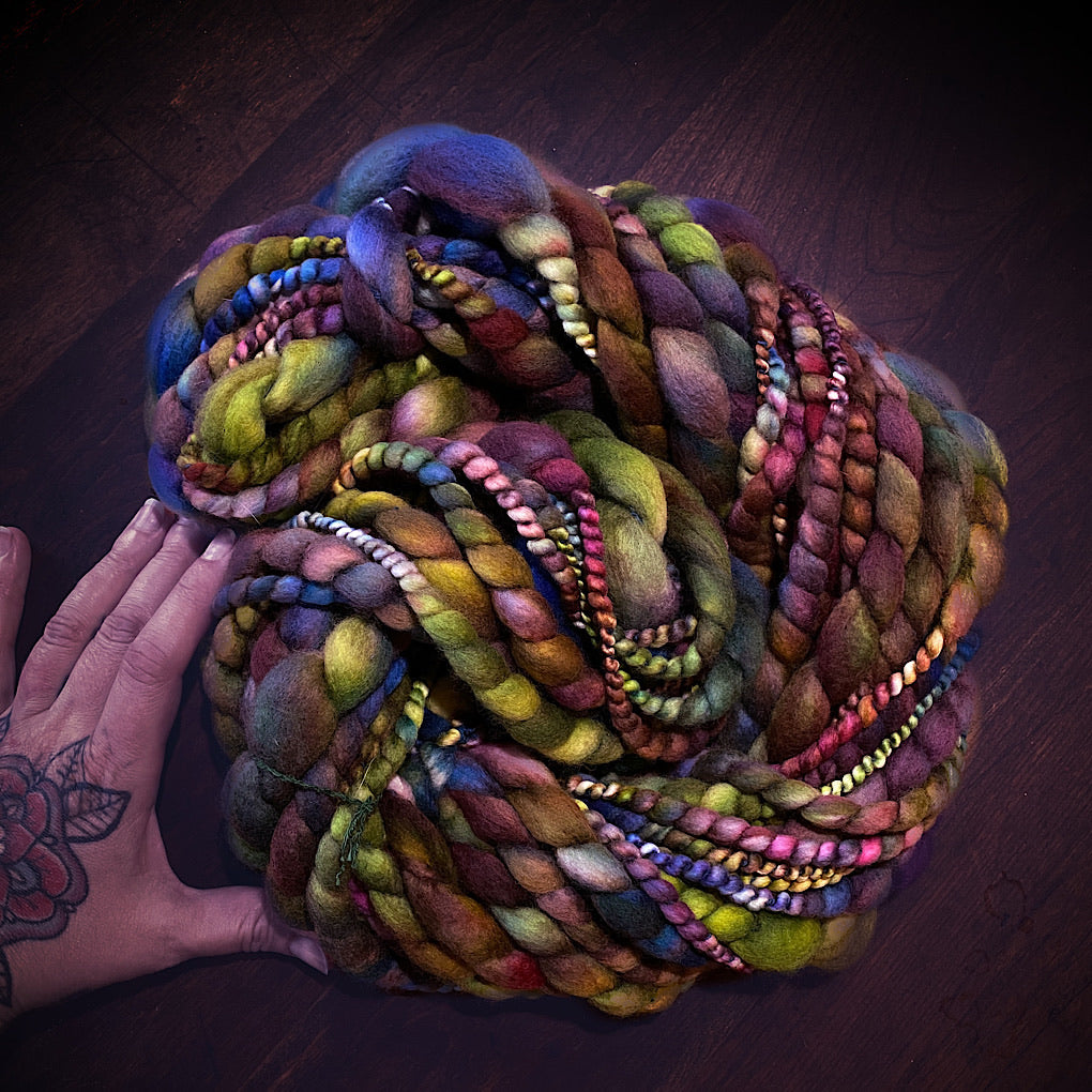 Amour d’automne jumbo spiral merino yarn