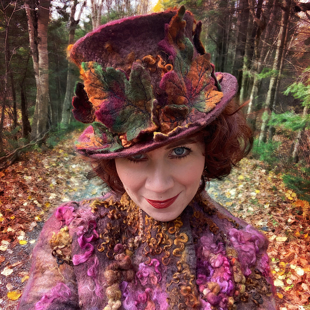 Legend of fall Felted hat 2