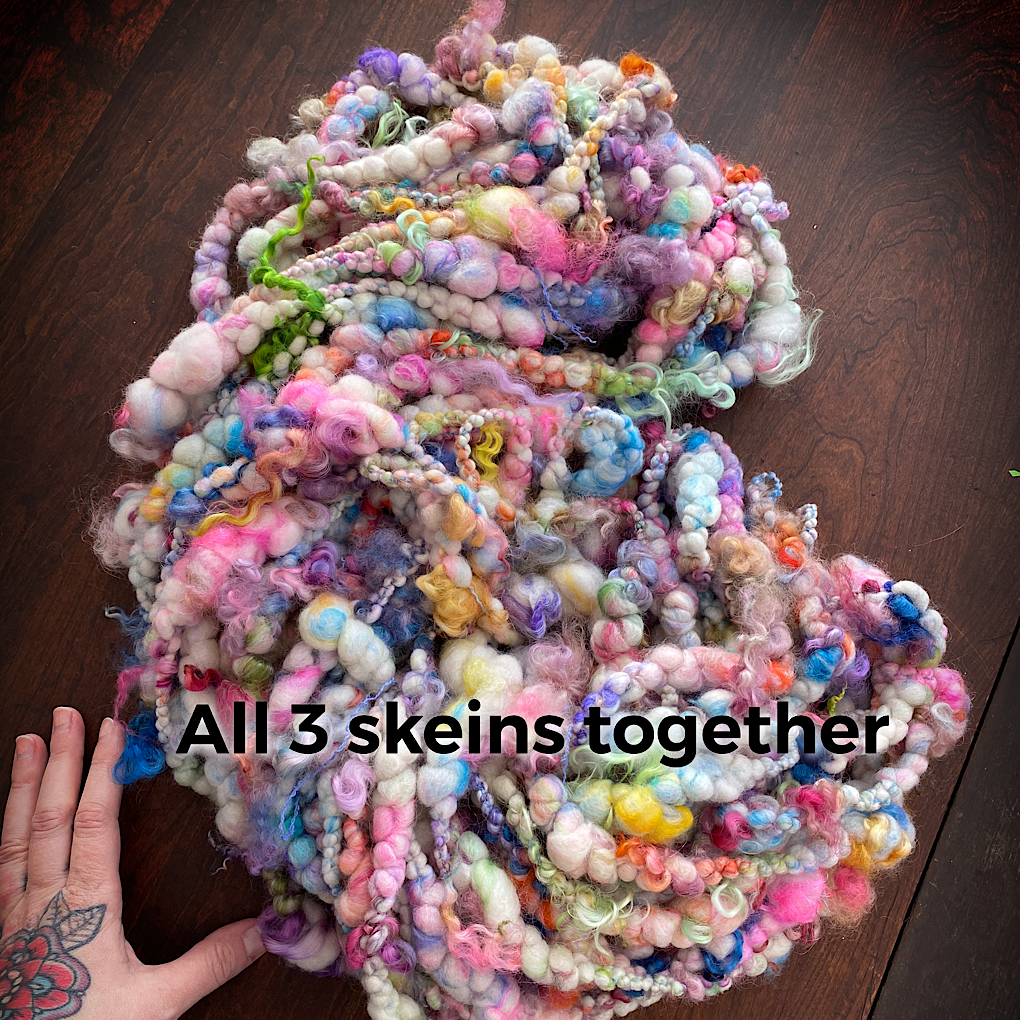 Easter bouquet Jumbo boucle art yarn