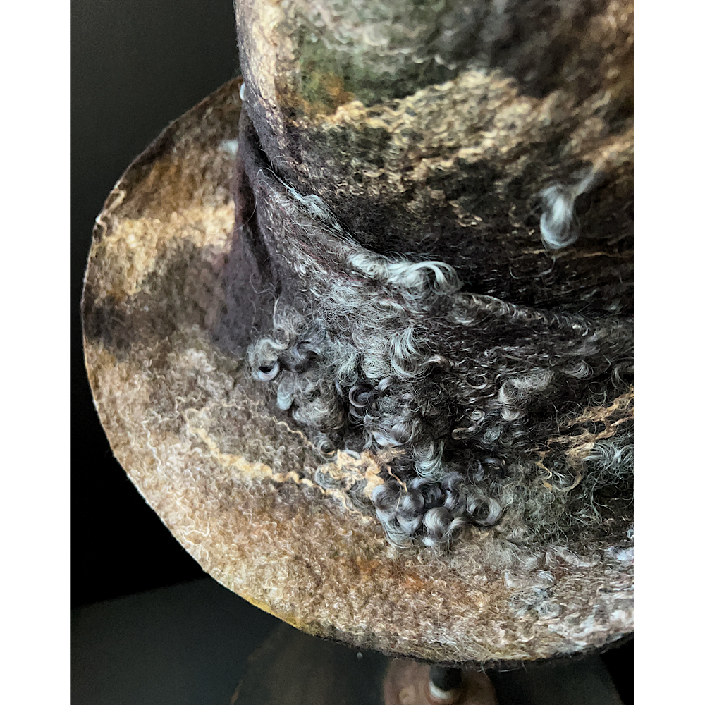 Felted cloche hat- 23.5”