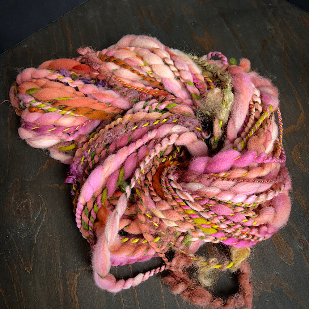 Art yarn for weaving and knitting