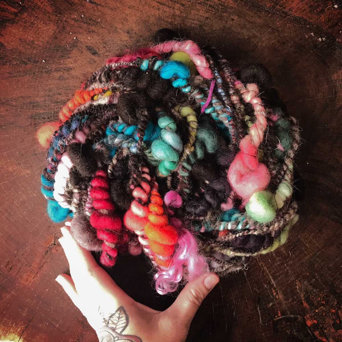 Multi grey  art yarn 100g - Mynoush