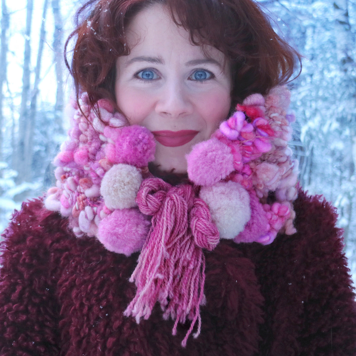 Pink cowl Col rose - Mynoush