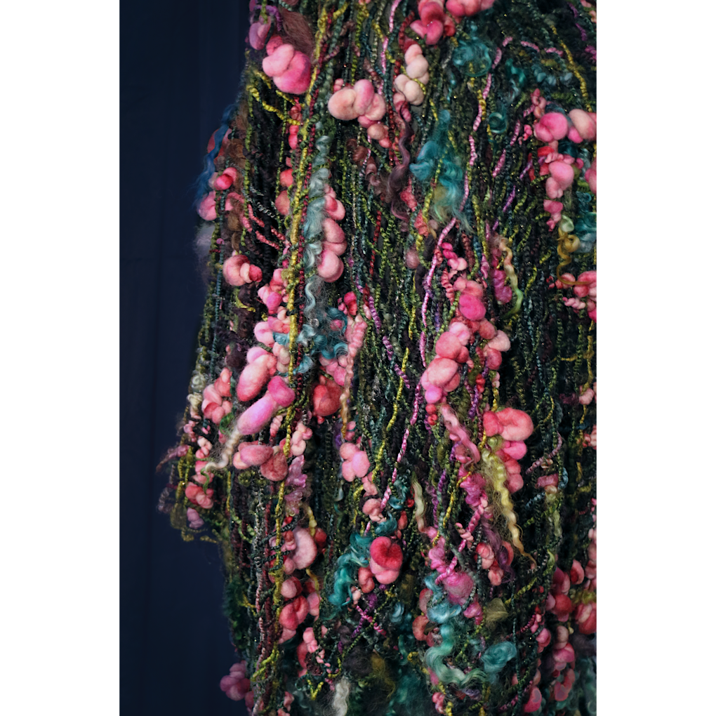 Kiss from a Rose 2 merino silk Shawl