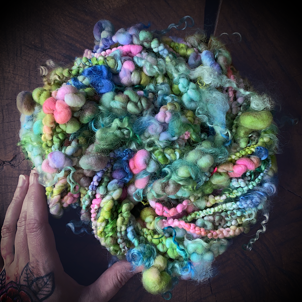 Frais du jardin  Art yarn