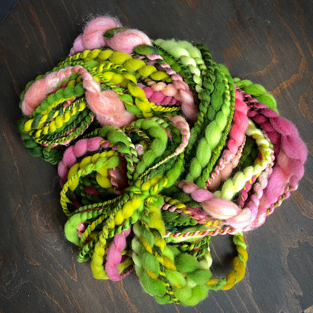 Art yarn for weaving and knitting