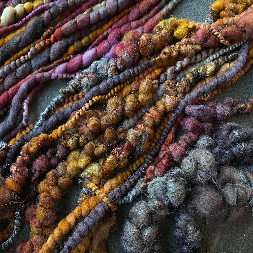 Beside the fireplace Large Set of art yarn- weaving kit