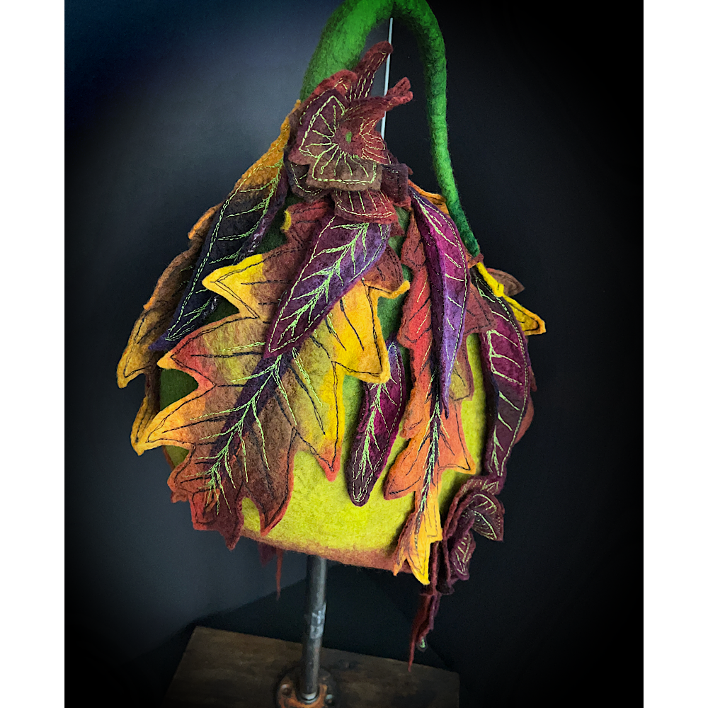 Fall Fairy felted Hood