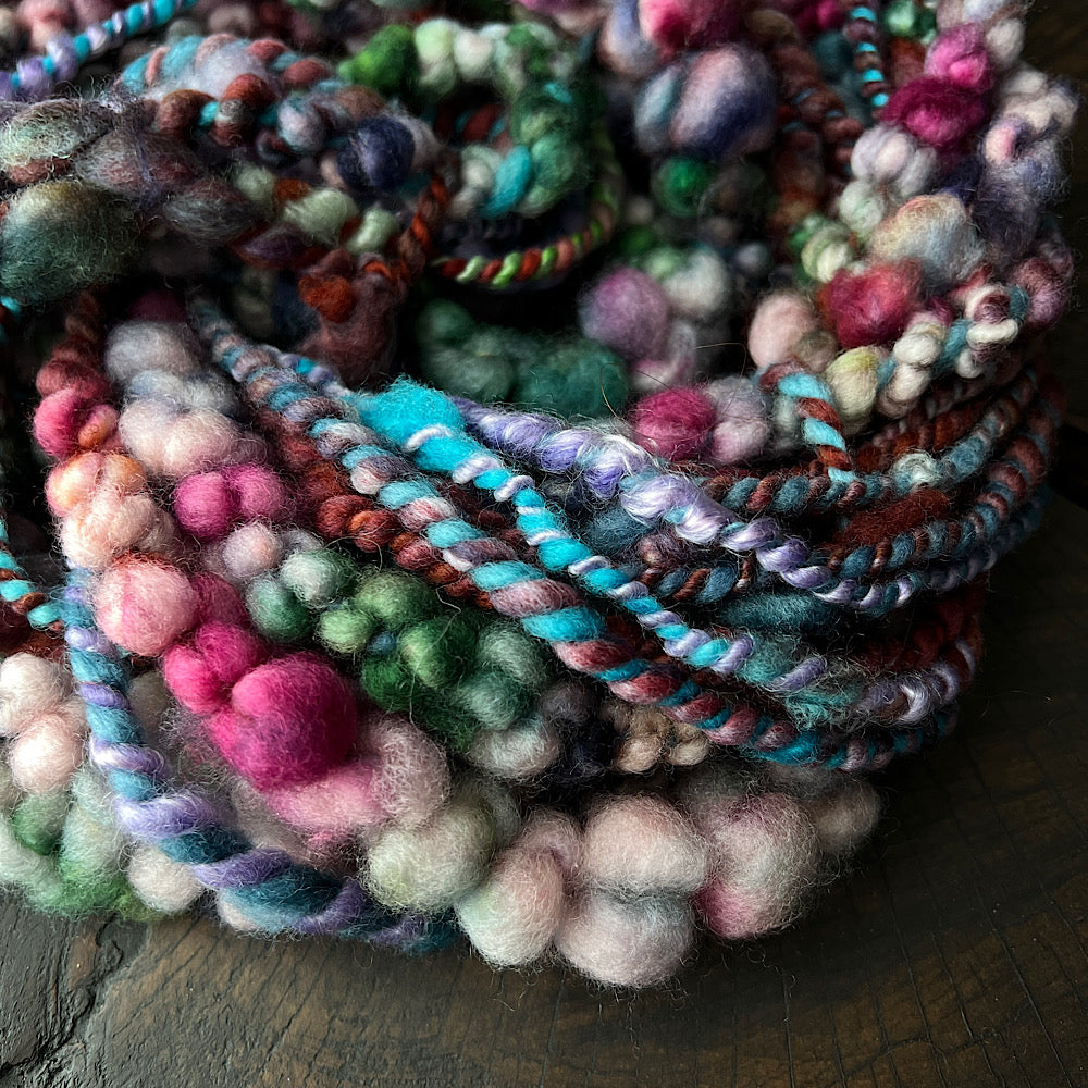 Behind shadows - art yarn